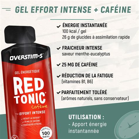 Gel Red Tonic Gels Gels Nerg Tiques Pour Le Sport Course