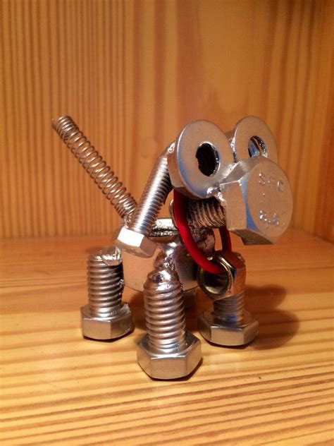 Puppy Dog Nut And Bolt Sculpture By Bchilldesigns On Etsy 3500