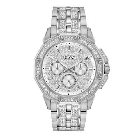 RELÓGIO BULOVA OCTAVA CRYSTAL CRONÓGRAFO MASCULINO 96C134