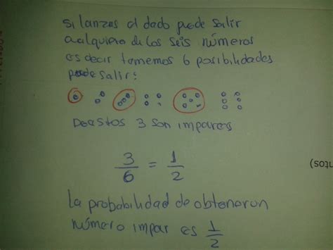 Si Se Lanza Un Dado Cual Es La Probabilidad De Obtener Un Numero Impar