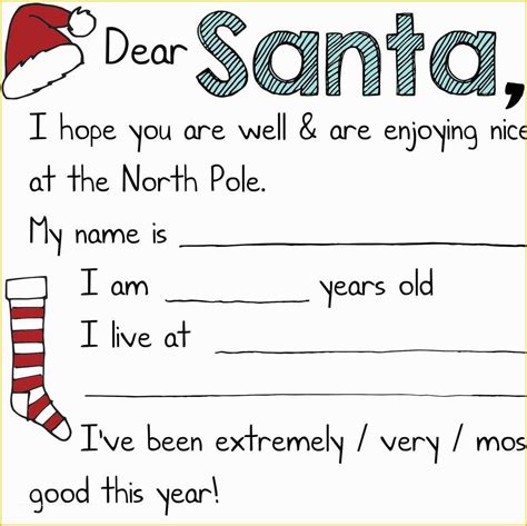 Dear Santa Letter Template Free Of Free Christmas Printables "dear Santa" Letters ⋆ Mama Geek ...