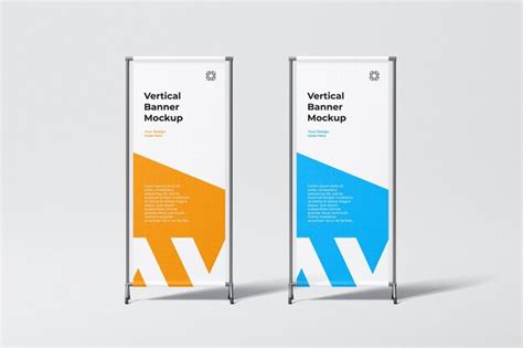 Premium PSD | Vertical banner mockup