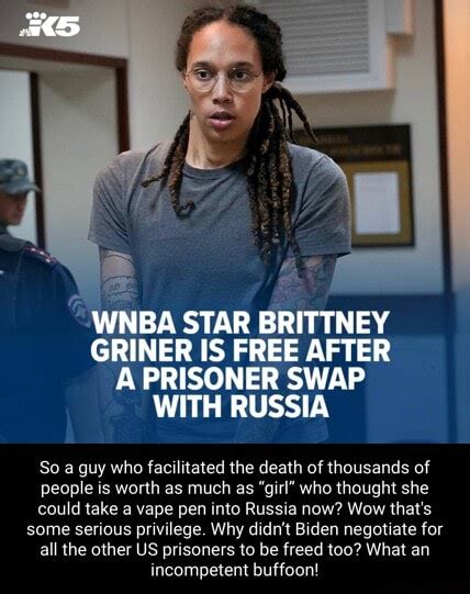 KS AT IBA STAR BRITTNEY GRINER IS FREE AFTER A PRISONER SWAP WITH