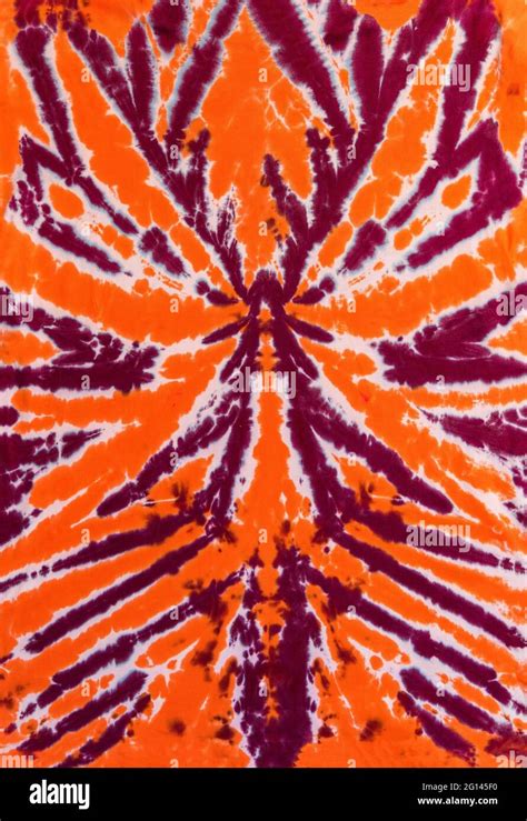 Fashionable Retro Abstract Psychedelic Tie Dye Swirl Design Stock Photo