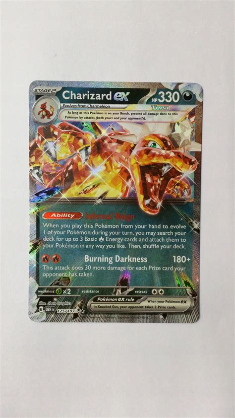 Charizard Ex Obf 125 125197 Double Rare Obsidian Flames Stan