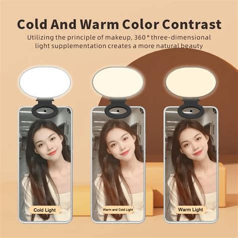 Mini Cell Phone Led Lamp Adjustable Live Brightness Phone Photography