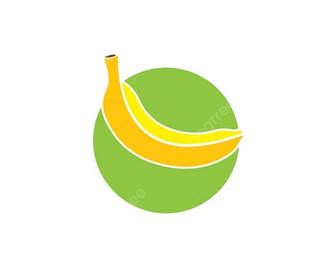 Banana Logo Vector Illustration Ripe Delicious Snack Vector Ripe