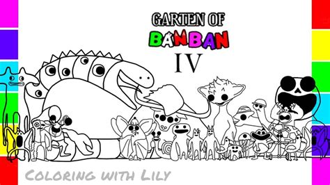 Garten Of Banban Chapter 4 Coloring Pages How To Color All New Monsters And Bosses Ncs