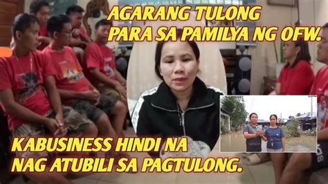 Pamilya Ng Ofw Sa Davao Tinulungan Ni Kabusinessofficial Papadinztv