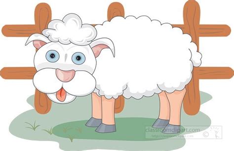 Farm Animal Clipart-farm animals sheep in field 2021