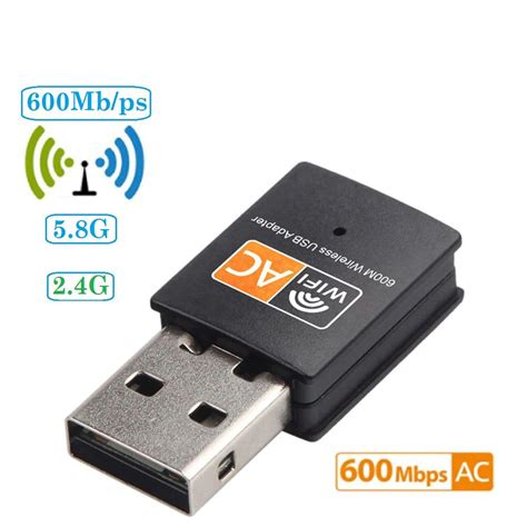 Wi Fi адаптер USB 2 4 ГГц 5 ГГц 600 Мбит с купить с доставкой по