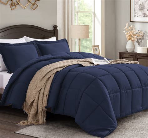 Moment King Comforter Set Navy Lightweight Comforter Set For Sale