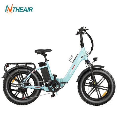 Intheair Ranger Electric Bicycle Foldable 20 X 4 Fat Tire Ebike Mint