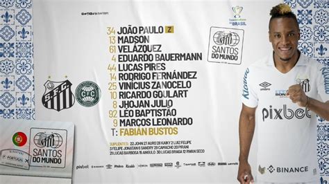 Bustos Repete Escala O Do Santos Para O Jogo Contra O Coritiba