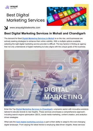 Ppt Best Digital Marketing Services Powerpoint Presentation Free