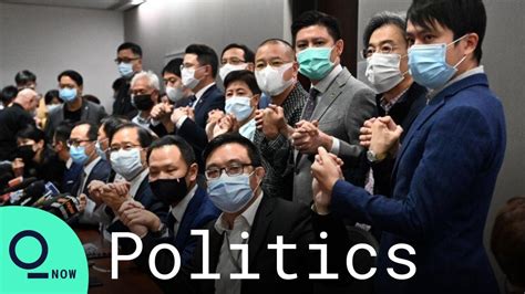 Hong Kong Opposition Lawmakers Resign En Mass Youtube