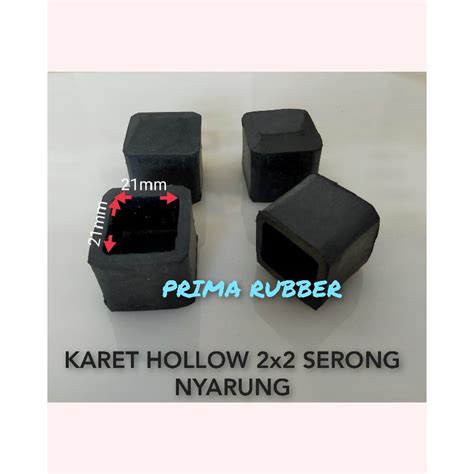 Jual KARET KAKI HOLLOW 2x2 NYARUNG KARET KAKI MEJA RAK KURSI BESI