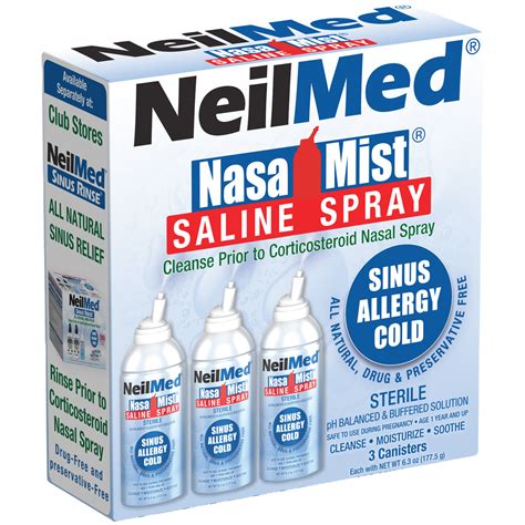 Nasamist Isotonic Saline Spray Soothe Moisturize And Cleanse Using S