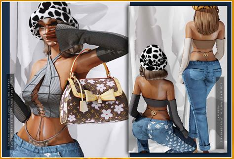 Sims Louis Vuitton Set Bag Pants Lingerie The Sims Book