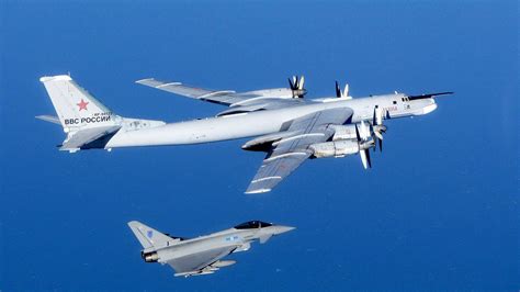 raf fighter jets intercept russian bombers