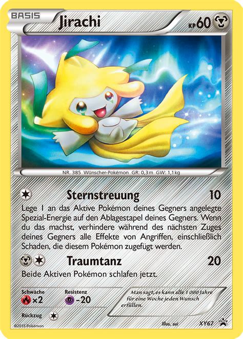 Jirachi XY67 Wert Bild Künstler Seltenheit Pokemonkarte de