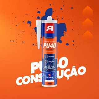 Silicone Selante Cola Pu 40 Flex Preto 380g Autofix Pu40 Sela Cola