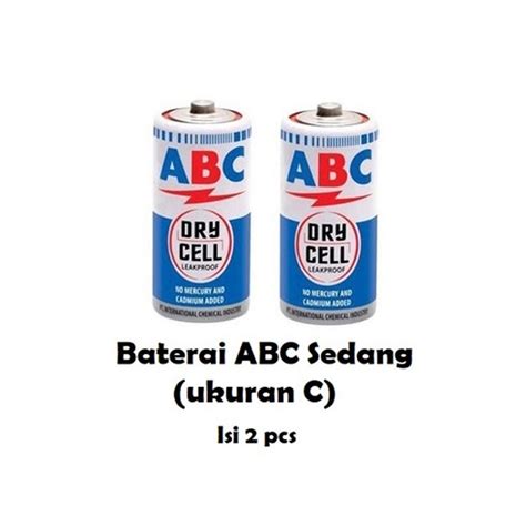 Jual Baterai ABC Sedang C R14C 1 Set Isi 2 Pcs Shopee Indonesia