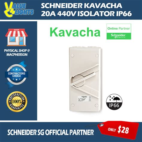 Official Schneider Partner Schneider Kavacha 20A 440V Weatherpoof