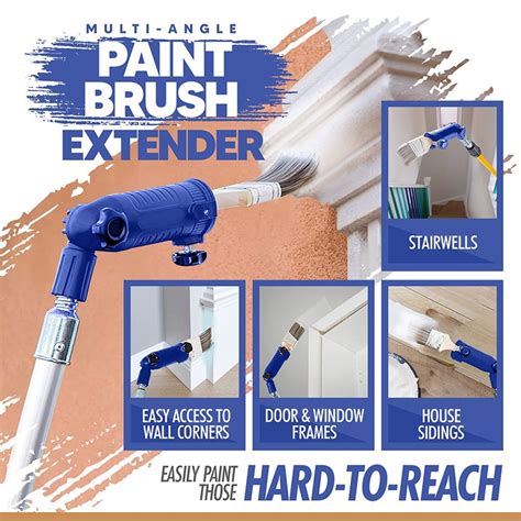 Multi Angle Paint Brush Extender Paint Edger Tool For Walls Trim And