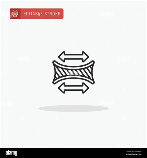 Stretch Fabric Icon Vector Stretch Fabric Icon For Presentation Stock