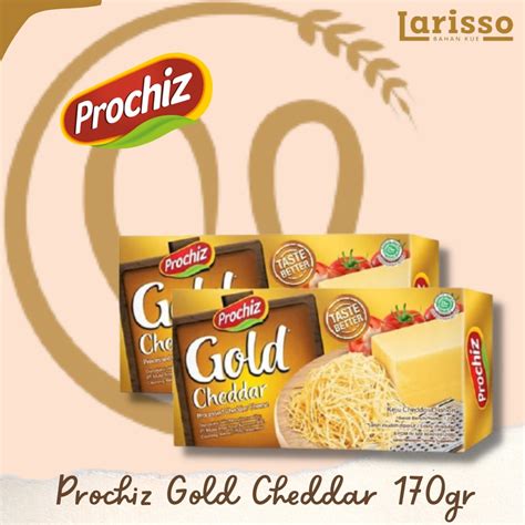 Jual Keju Prochiz Cheddar Gold Gr Cheddar Cheese Keju Parut Cheddar