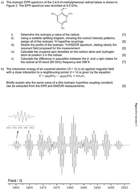 SOLVED The Isotropic EPR Spectrum Of The 2 4 Tri Methylphenoxyl