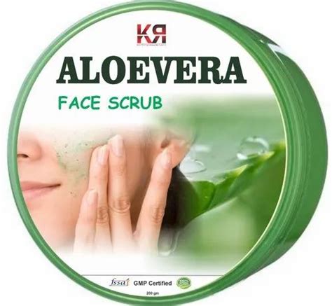 Kr Enterprises Green Herbal Aloevera Face Scrub Type Of Packaging Jar