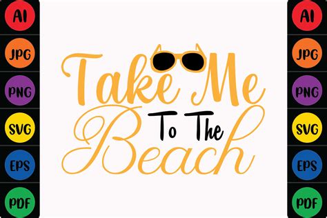 Take Me To The Beach Graphic By Mina Akter · Creative Fabrica