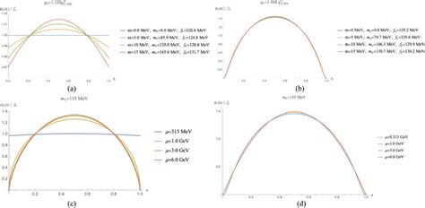 A The Pion Da With Different Pion Mass M In The Zero Instanton Size