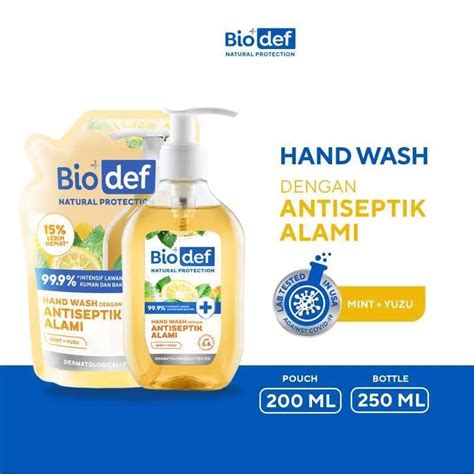 Jual Biodef Natural Protection Hand Wash Sabun Cuci Tangan Dengan