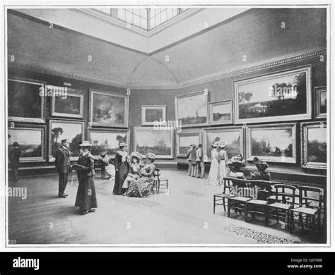 The National Gallery In London Some Ladies Are Looking At Turners