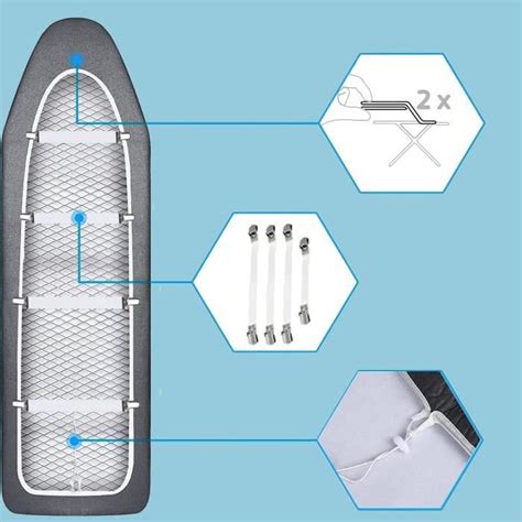 Housse Table Repasser Pour Une Largeur De Cm Et Une Longueur