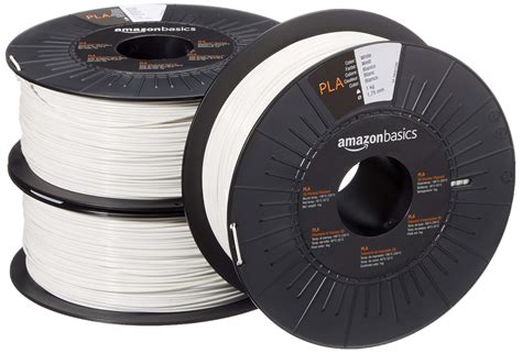 Buy Amazon Basics Pla D Printer Filament Mm White Kg Spool