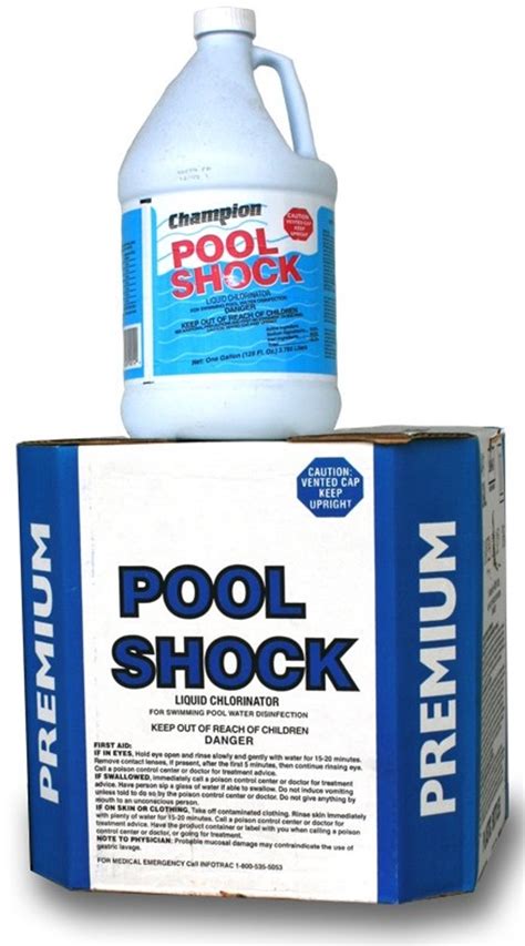 Liquid Chlorine Pool Shock 12.5% - CASE OF 4 GALLONS (PICK UP ONLY ...