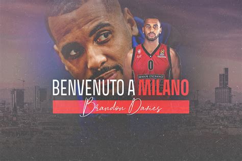 Milano Ufficiale L Ingaggio Di Brandon Davies Basket Magazine