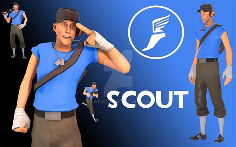 Tf2 Wallpaper Scout Blu By Xxniuexx On Deviantart