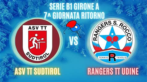 HIGHLIGHTS ASV TT Sudtirol Rangers TT Udine Serie B1 Gir A 7