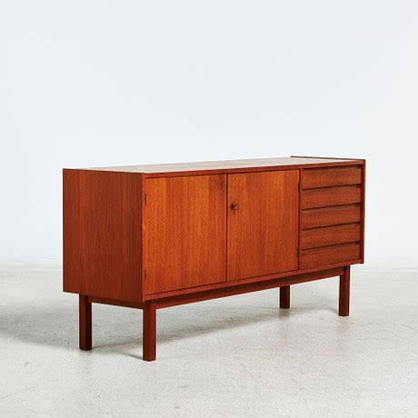 SIDEBOARD teak med lådor och skåp bakomliggande hyllplan Sverige