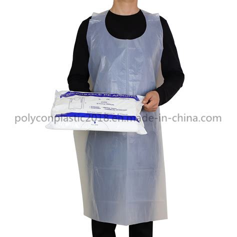 Wholesale Personal Protection Cleaning Disposable LDPE HDPE PE Apron