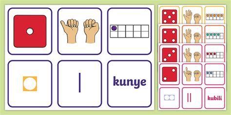 Free Numbers In Zulu Representing Numbers Flashcards