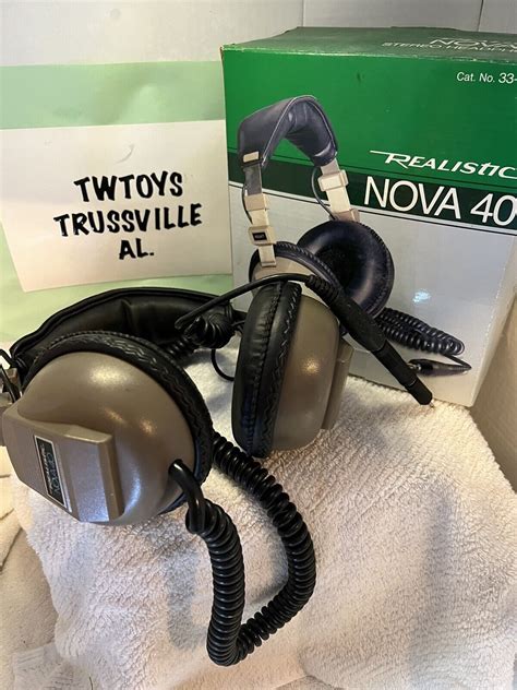 Vintage Realistic Nova 40 Stereo Headphones 33 993b👍 Ebay