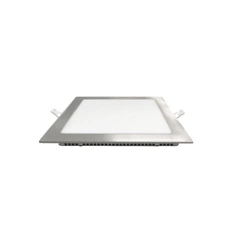 IM1 PANEL LED CUADRADO EMPOTRAR SATIN 9W 10147B DL S D EXT145MM INT13CM