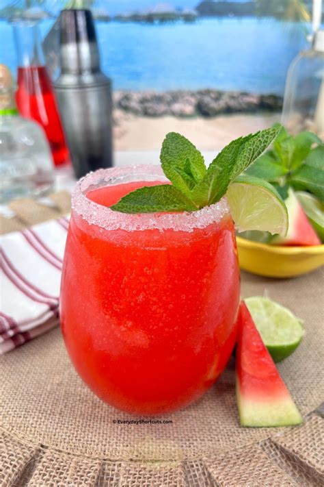 Best Frozen Watermelon Margarita Recipe Everyday Shortcuts