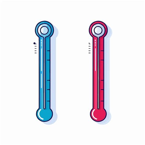 Dos termómetros lineales de mercurio con escalas de temperatura alta y